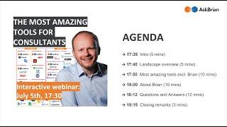 AskBrian Webinar: The most amazing tools for management consultants