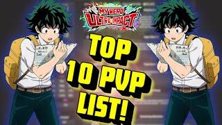 THE TOP 10 BEST UR UNITS IN THE GAME - PVP!! (My Hero Ultra Impact)