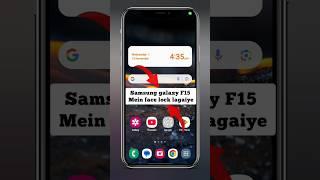 how to face lock in samsung f15, samsung f15 face lock setting | F15 5G | #shorts #video