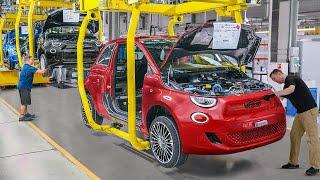 Wewnątrz gigantycznej fabryki produkującej nowy elektryczny Fiat 500