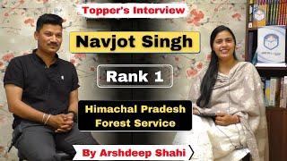 Topper's Interview | Navjot Singh | Rank 1 HPSF | by Arshdeep Shahi | Jokta Academy