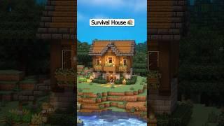 Medieval Survival House  #reels #minecraft