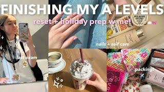 post A LEVEL exams reset | cleaning, organising + prep for holiday️