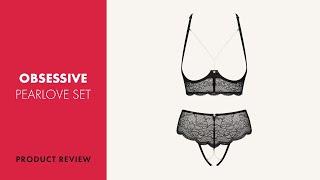 Obsessive Pearlove 2 Piece Open Cup Bra Set & Pearls Review | PABO