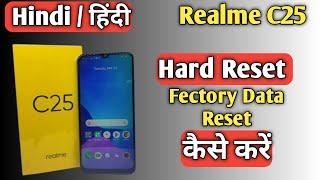 How To Hard Reset Realme C25 | Realme C25 को Fectory Data Reset कैसे करें | AksTech4u