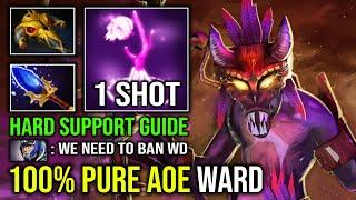 100% PURE AOE DEATH WARD Hard Support Most Annoying Full Aghanim Effect Witch Doctor Dota 2