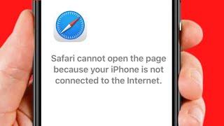 Safari Cannot Open the Page Because Your iPhone is Not Connected to the Internet | 2022