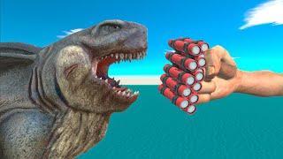 DYNAMITE HAND VS ENEMIES - Animal Revolt Battle Simulator