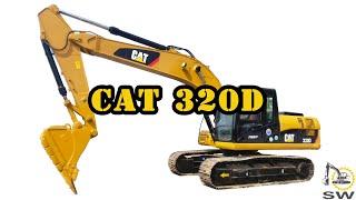 Used CAT 320D crawler excavator professional working performance