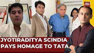 Jyotiraditya Scindia Pays Last Tribute To Ratan Tata | India Today Exclusive | Rahul Kanwal