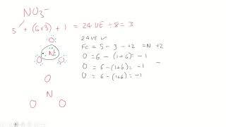 Lewis structure on nitrate ion NO3-