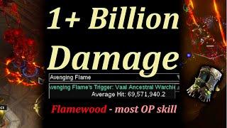 Black Zenith Flamewood is absolute MONSTER! 1bil+ damage - Path of Exile (3.23 Affliction)