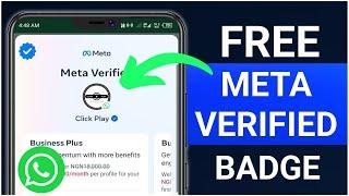 How to Get WhatsApp Meta Verified Badge for Free | Easy Methods for a Free Meta Verified Badge