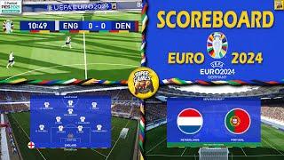 EURO 2024 New Update Scoreboard | Download & Install | PES 2021 | Football life 2024 | All Patches