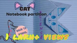 How to do CAT notebook partition? Notebook divider | Term divider #backtoschool #dhandmadestudio