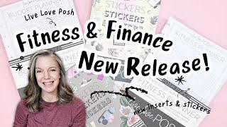 Fitness & Finance New Release | Live Love Posh Sticker Books & Planner Inserts