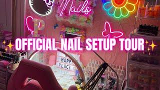 OFFICIAL NAIL SET UP TOUR  WHERE THE MAGIC HAPPENS |  ** LONG AWAITED **