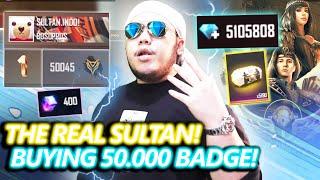 THE REAL SULTAN FF! BORONG 50.000 BADGE NEW ELITE PASS! SAMPE GA BISA DIBALAP LAGI! GOOD BYE!