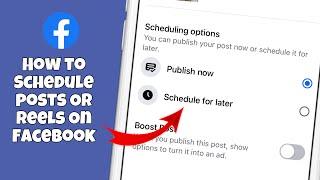 How to schedule post on Facebook profile 2024