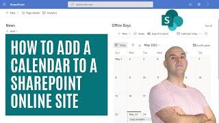 How To Add A Calendar To A SharePoint Online Site