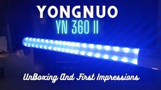 UnBoxing And First Impressions Of The YongNuo YN 360 II Light #lighting