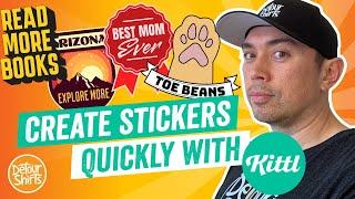 How To Make RedBubble Stickers Quick & Easy with Kittl (Step by Step Tutorial for Non-Designers)