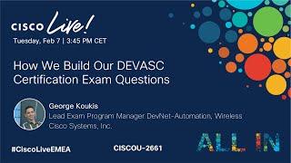 How We Build Our DEVASC Certification Exam Questions