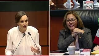 Sen. Lilly Téllez (PAN) señala que no es senadora por la vía plurinominal