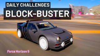 Forza Horizon 5 Daily Challenge Block-Buster Complete a challenge card in any Hoonigan