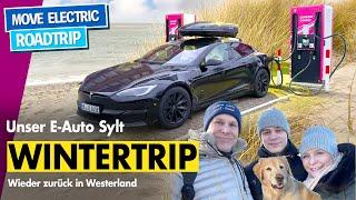 Tesla on Sylt E Car Long Distance Roadtrip