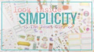 Look Inside // The Reset Girl // Simplicity Collection