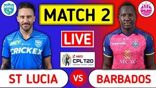 St Lucia Kings Vs Barbados Royals Live | SLK vs BR | Caribbean Premier League