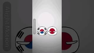 #countryballs korea team vs japan team 출처:clooter,nowe
