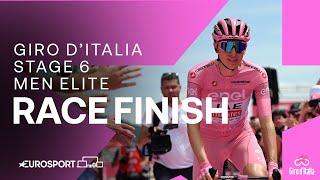 SENSATIONAL WIN!  | Giro D'Italia Stage 6 Race Finish | Eurosport Cycling