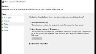 How to block a program from accessing the Internet with windows firewall
