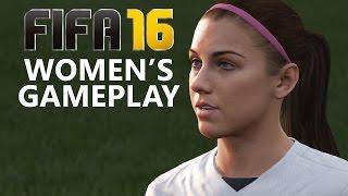 Fifa 16 WOMEN'S GAMEPLAY - USA vs GERMANY (No Commentary) FIFA 16 DEMO