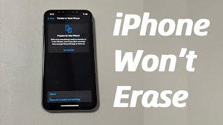 iPhone Won't Erase. How to Fix Erase All Content and Settings Not Working?