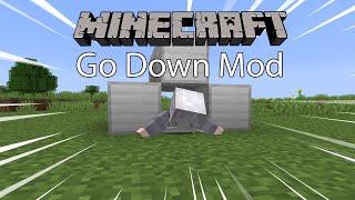 Minecraft Mod พรีวิว - Mod มุดท่อ | Go Down Mod [1.15.2]