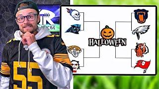 RANKING ALL 32 NFL TEAMS HALLOWEEN LOGOS TOURNAMENT BRACKET!!