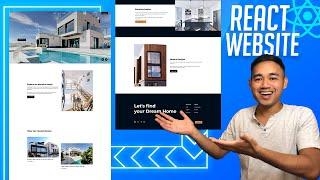 Make a React Website with Animations - Responsive React Project Real Estate Design