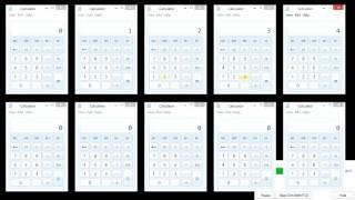 Simultaneous testing of Windows 10 calculator instances via UI Automation