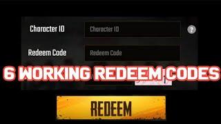 TODAY NEW REDEEM CODE PUBG MOBILE !Latest 6 New  Redeem Codes Rewards | PUBG REDEEM CODE TODAY 2021