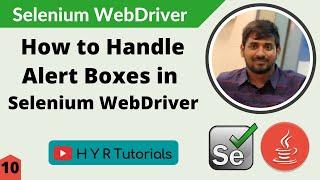 How to handle Alerts in Selenium WebDriver