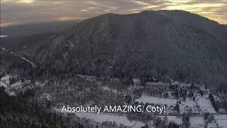 Paragliding Poo Poo Point after snow storm