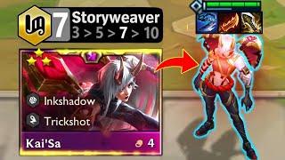 Hyper Carry Kai'Sa 3 Star ⭐⭐⭐ is BACK! ft. 7 Storyweaver | TFT Set 11