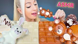 ASMR EATING MILK & WHITE CHOCOLATE, MILKA, CANDY BARS, CAKE (DESSERT) MUKBANG, 다양한 초콜렛 디저트 먹방