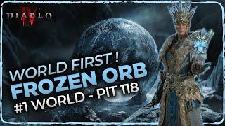 Diablo 4 | Sorcière Orbe Gelée World First !? Pit 118 (edit : 128 now) 