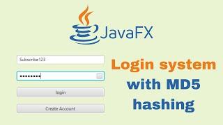 JavaFX and Scene Builder - IntelliJ: Login and register system with MD5 hashing