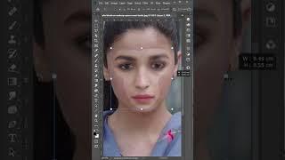 Alia Bhatt smiling face using auto blending layer in photoshop | Alia Bhatt photoshop short