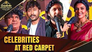 Celebrities at Red Carpet | Vels Film International Vetri Vizha 2019